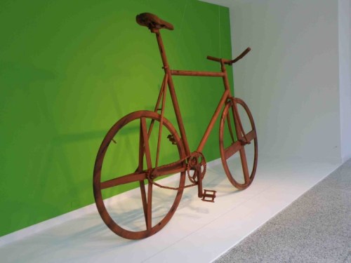 Wooden Bike Sculpture