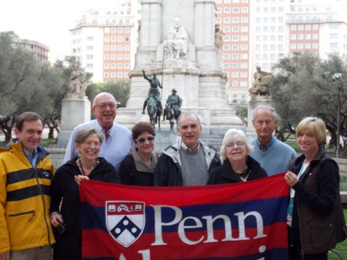 Quakers with Don Quixote and Sancho Panza in Madrid