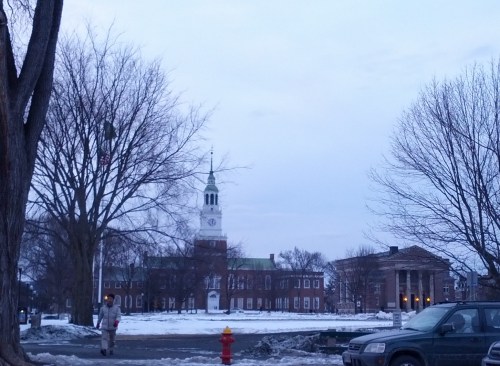 Snowy Dartmouth.