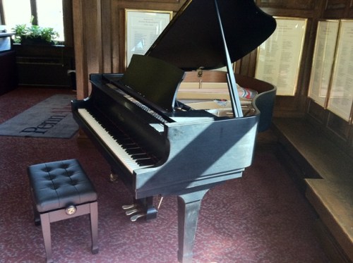 The inviting piano in Sweeten.