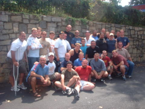 The team photo after a long weekend of playing rugby in Atlanta with Cochetti, C’06, Cruz, C’97, CGS’04, GEX’12 , Ryan, C’95 and Weinstein, G’09.