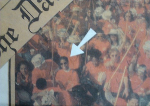 Closeup, featuring yours truly.