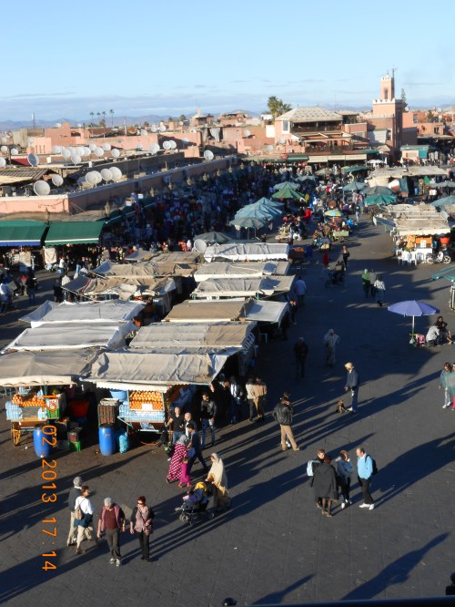 The souk, Djemaa El-Fna. Photo by Professor Thomas Max Safley.