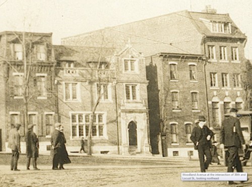 Woodland Avenue at the intersection of 36th and Locust Street