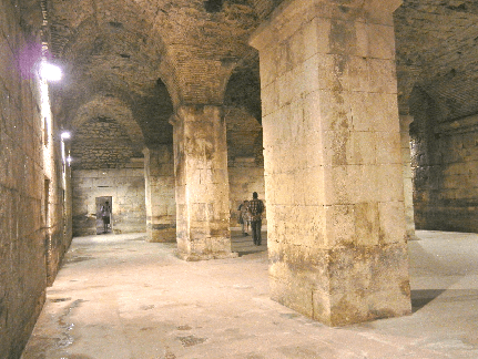The ruins of Diocletian's palace.