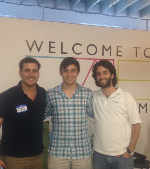 In the photo from left to right: Wilfredo Fernandez, Mack Shoer, and Danny Lafuente. 