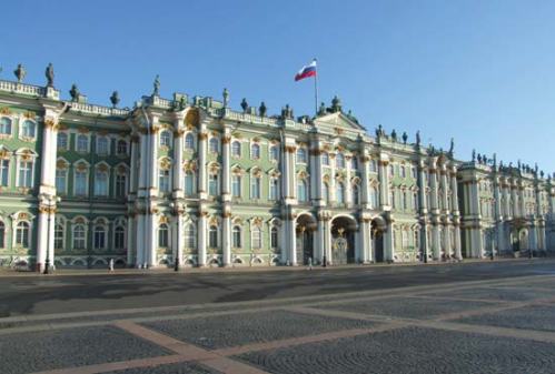 The Hermitage Museum in St. Petersburg.