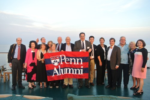The superb Penn group aboard the M.S. Volga Dream.