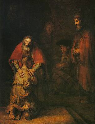Return of the Prodigal Son by Rembrandt van Rijn (c. 1669). One of the many masterpieces held at the Hermitage Museum.