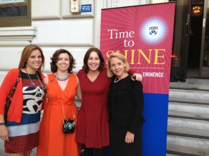 Alumni Relations staff ready to welcome San Francisco alumni and parents: Nicole Svonavec, Kiera Reilly, Elise Betz and Tara Davies