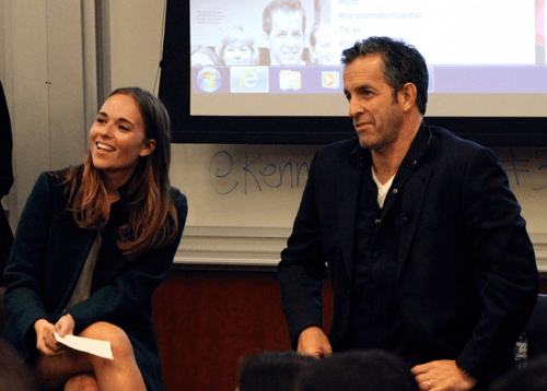 5:15 PM- Designer and social activist Kenneth Cole stops by Penn to discuss his new book with College Fashionista founder Amy Levin.  Photo by Jillian Kaltman