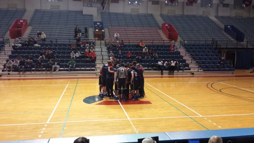 The team before the scrimmage began