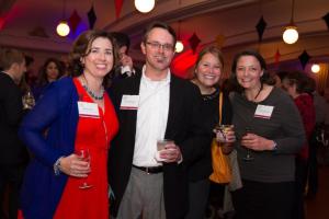 Former alumni relations colleague Jason Horger, C'91, came with his colleague from St. Mary's College, and Belinda Buscher, C'92, co-president of the Penn Club of Seattle.