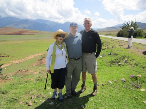 Larry Silver with alumni travelers in Peru.