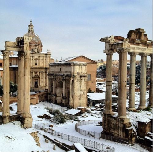 SaveRome Rome in Snow