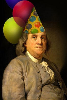 Ben Franklin birthday hat