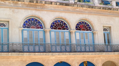 Detail of Old Havana architecture.