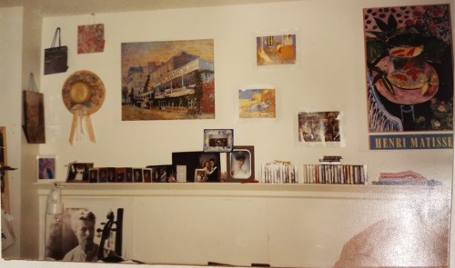 dorm room in Warwick in the Quadrangle at the University of Pennsylvania, Fall 1989