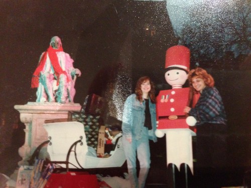 Photo by Joanna Kwa of Penn's 250th Anniversary Final Celebration on College Green in December 1990