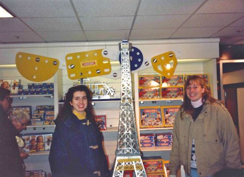 Kiera Reilly, C'93, and Deanna Hoffman, C'93, at FAO Schwartz in NYC Freshman year at Penn