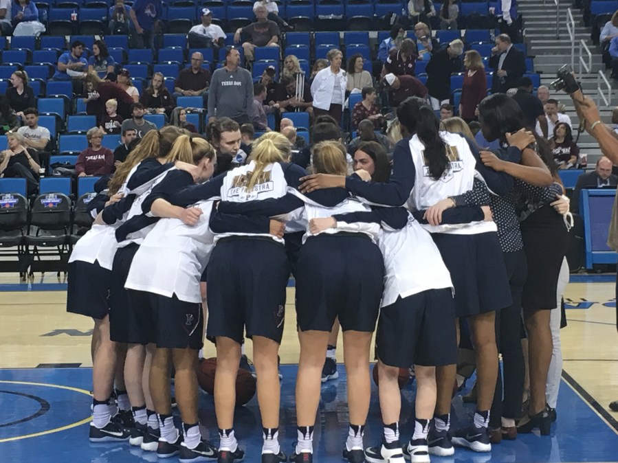 Penn Women's Basketball team at UCLA's Pauley Pavilion for round one of the NCAA tournament
