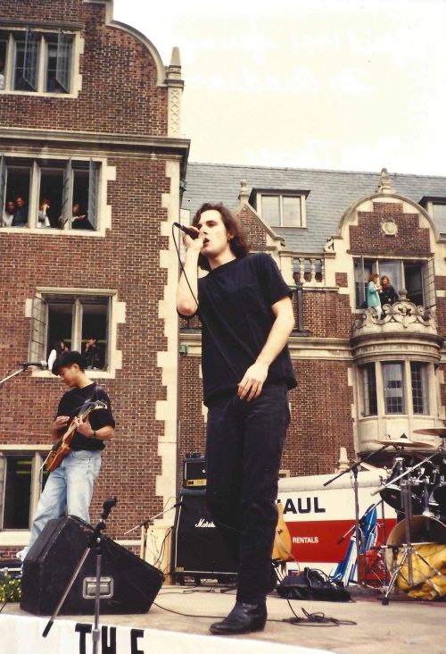 Chaos Theory performs in the Lower Quad for Spring Fling 1991
