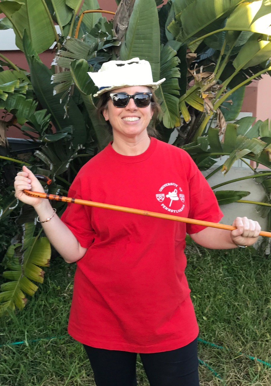 Kiera Reilly wears her Hey Day shirt in 2017