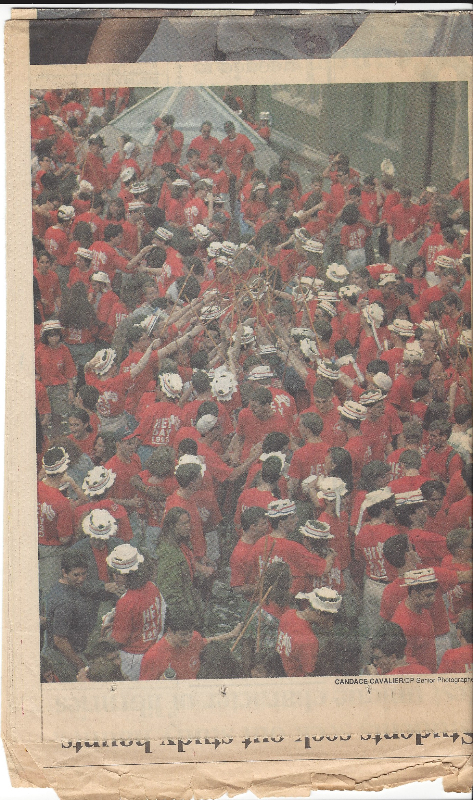 Front page of The Daily Pennsylvanian the day after Hey Day in April 1992 - saved by Jessica Zirkel-Rubin