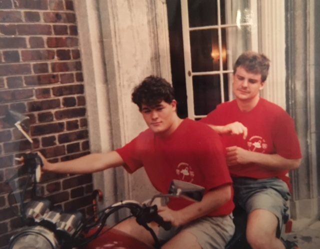 Tim (?) and Sibby Browne, celebrate Hey Day at Penn, April, 1992, photo courtesy of Zach Conen