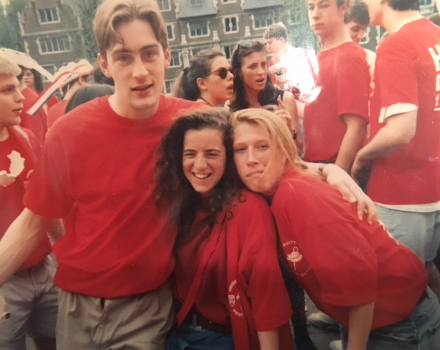 Penn Class of 1993 classmates Mike Innes, Megan Chase, and Emily Hellstrom photo courtesy of Zach Conen