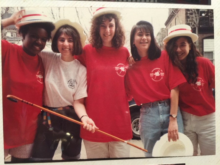 Photo courtesy of Joanna Kwa, L-R Stephanie Alexander, Laura Appleman, '94, Lisa Bardfeld Shapiro, Ellen, Joanna Kwa