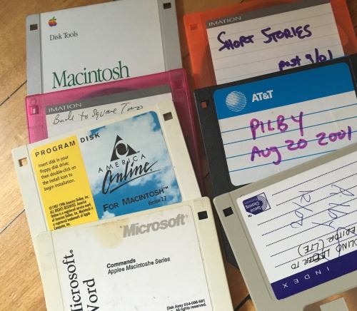 Caren Lissner's floppy disks from her student days at Penn