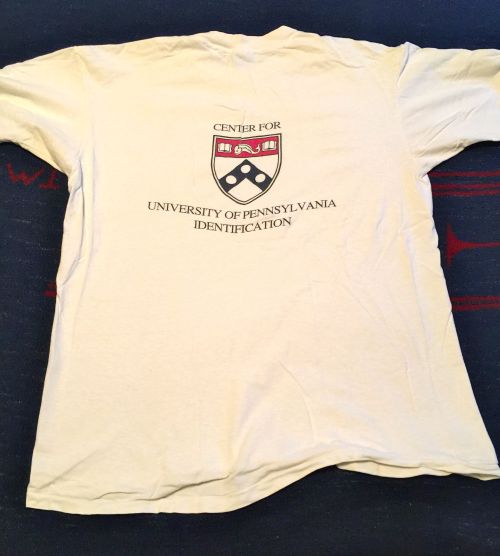 CUPID 1990 t-shirt, back view, from Howard Levene, ENG'93, from University of Pennsylvania