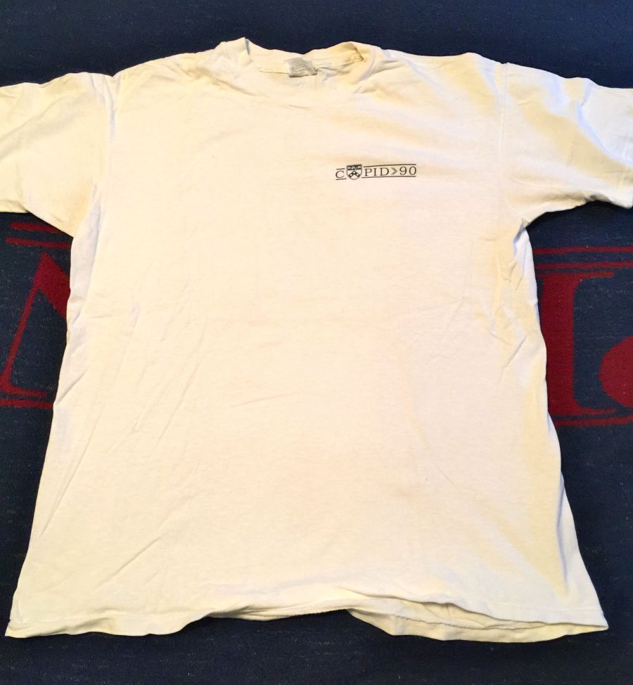 CUPID 1990 t-shirt, front view, from Howard Levene, ENG'93, from University of Pennsylvania