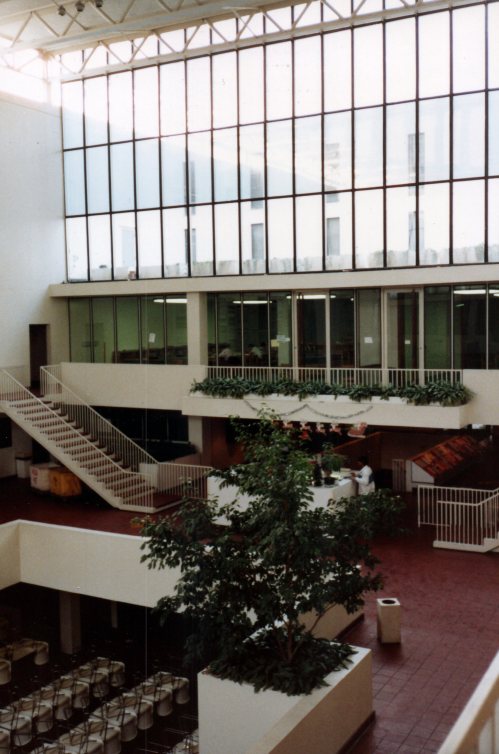 Interior of Hill House dorm at the University of Pennsylvania, January 1990. #93tothe25th