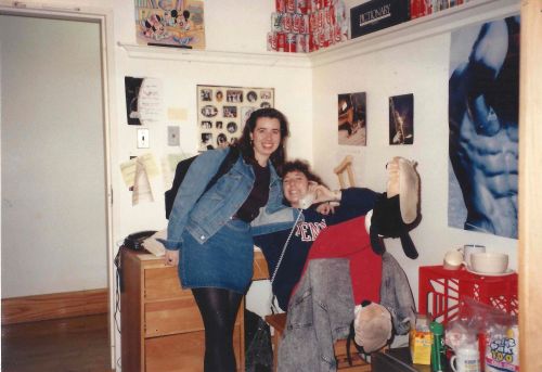 Kiera Reilly and Lisa Bardfeld Shapiro in Brooks-Leidy in the Upper Quad at Penn #93tothe25th