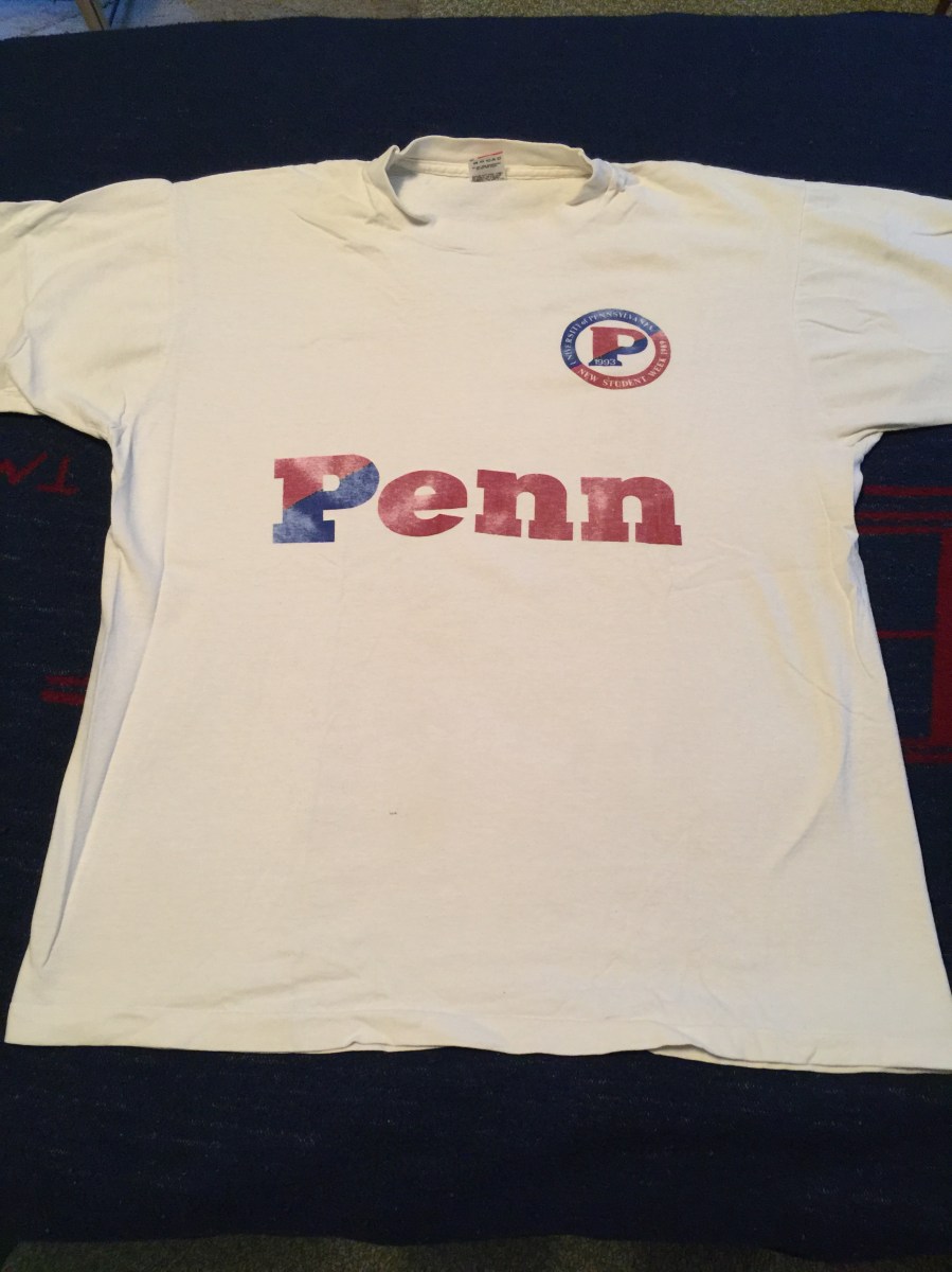 Penn New Student Orientation t-shirt Fall 1989 #93tothe25th