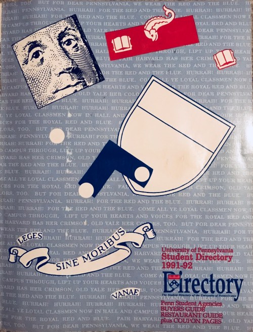 Penn Student Agencies 1991 Penn Student Directory Kiera Reilly University of Pennsylvania #93tothe25th