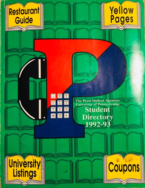 Penn Student Agencies 1992 Penn Student Directory University of Pennsylvania Kiera Reilly #93tothe25th
