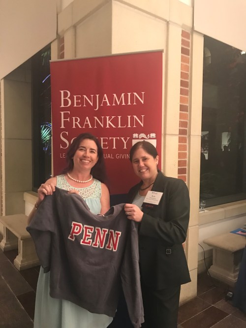 Kiera Reilly and Penn's Vice Provost for Education Beth Winkelstein