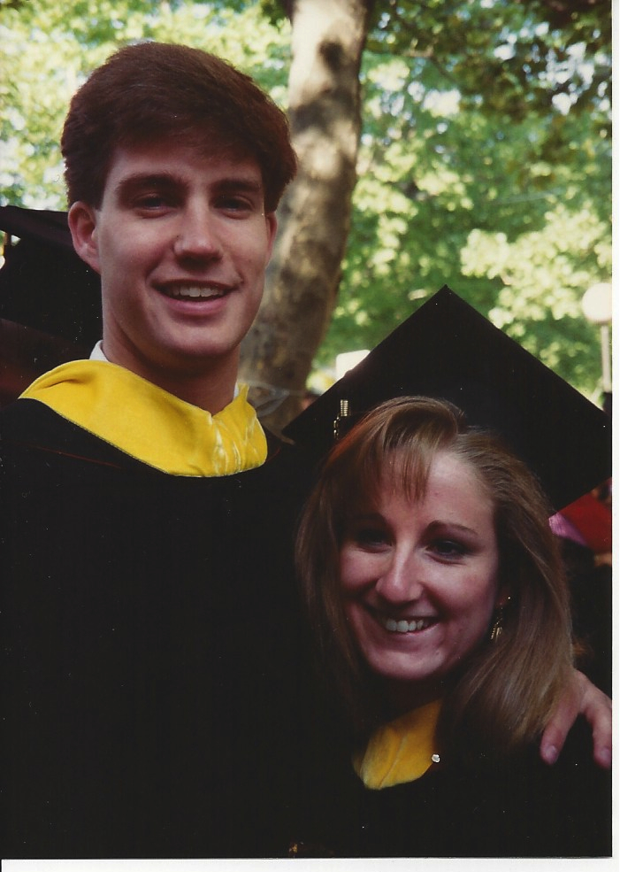Penn 1993 couple at commencement Michele and David Souder