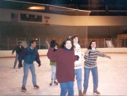 Class of 1993 Feb Club skating at the 1923 Ice Rink