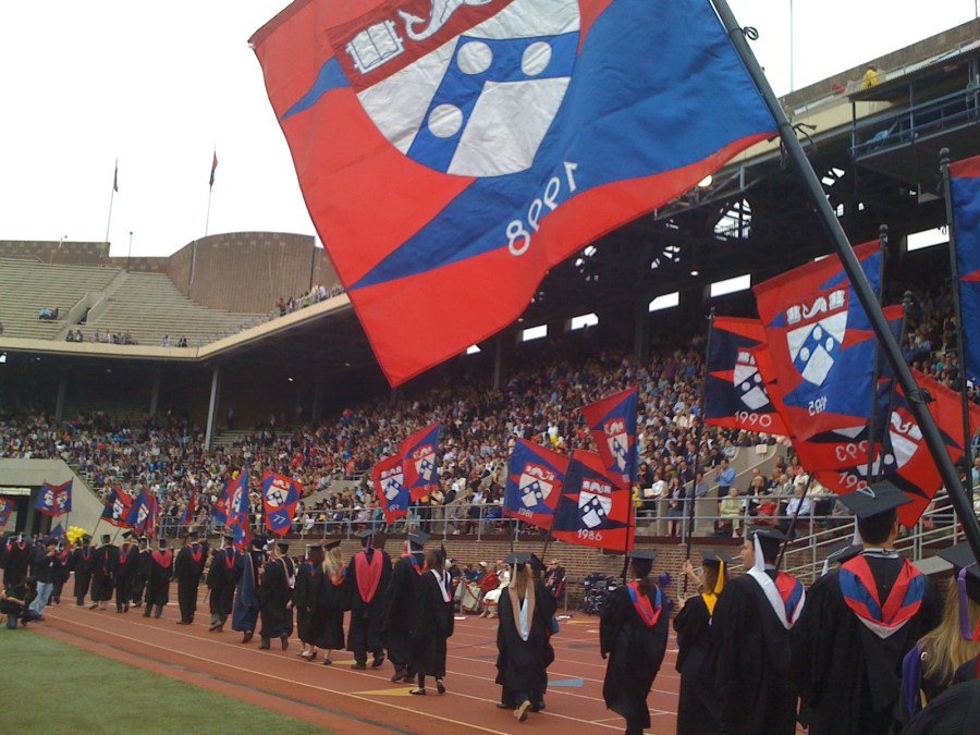 Penn Commencement 2010 alumni procession Franklin Field