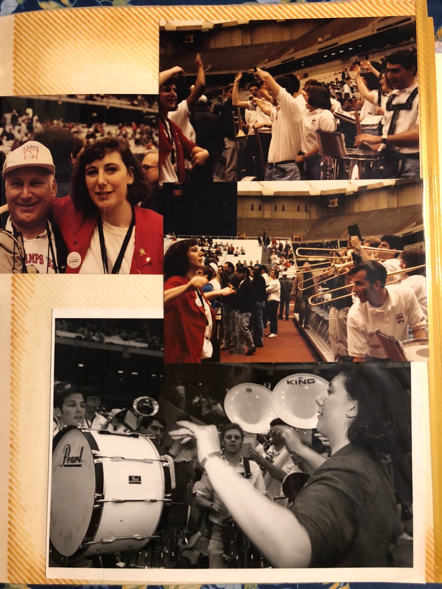 Penn Band plays in the Carrier Dome
