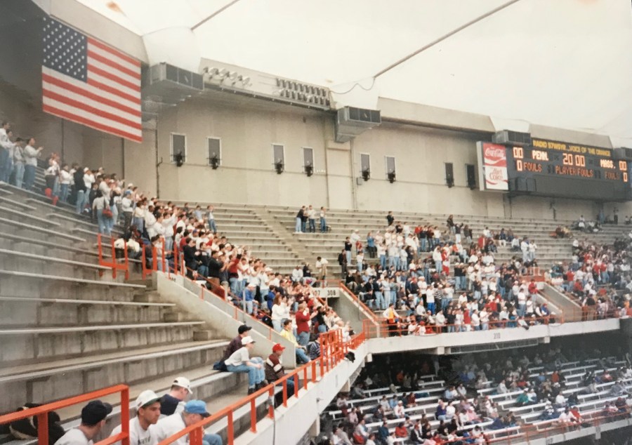 Penn student section at Carrier Dome