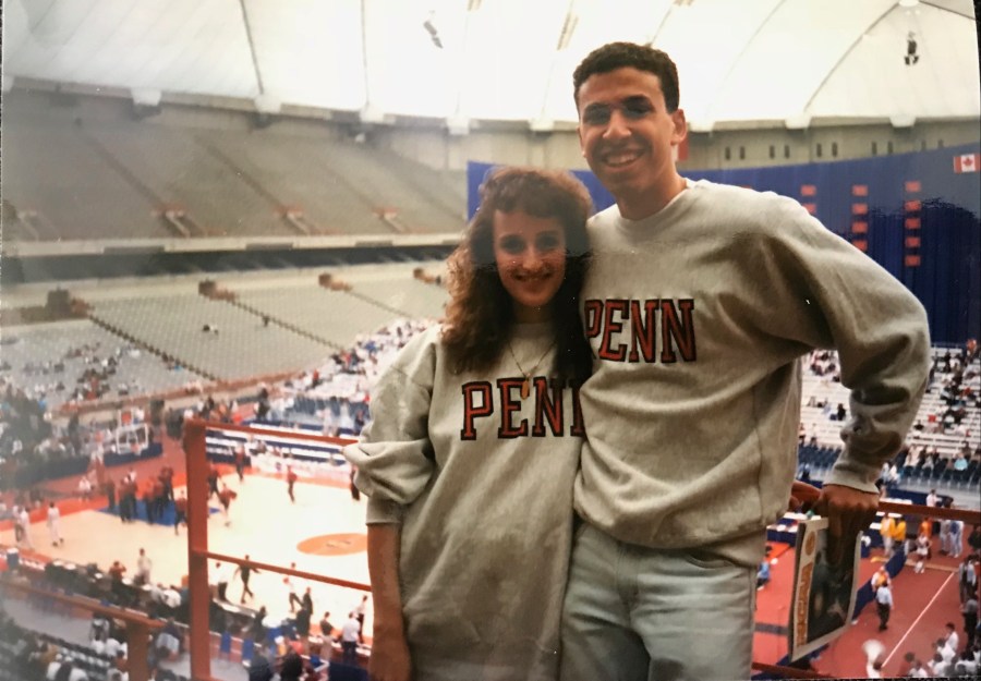 Penn students in the Carrier Dome March 1993