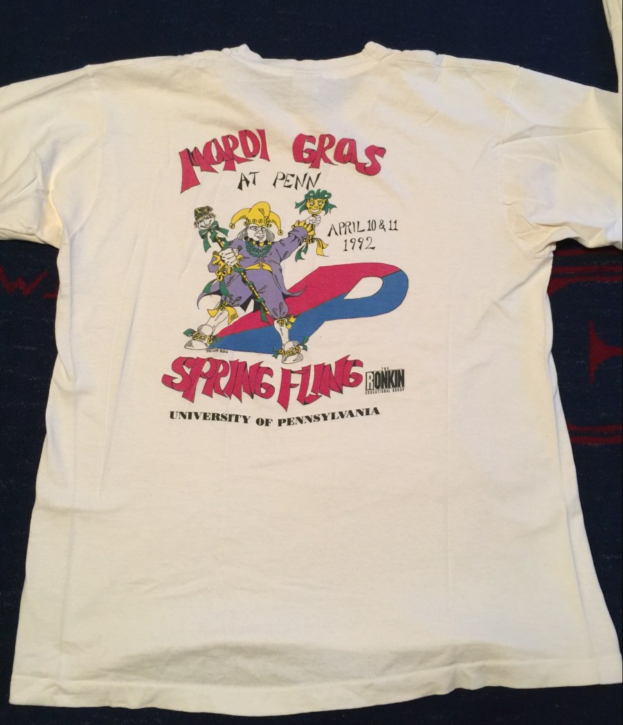 Penn Spring Fling t-shirt 1992