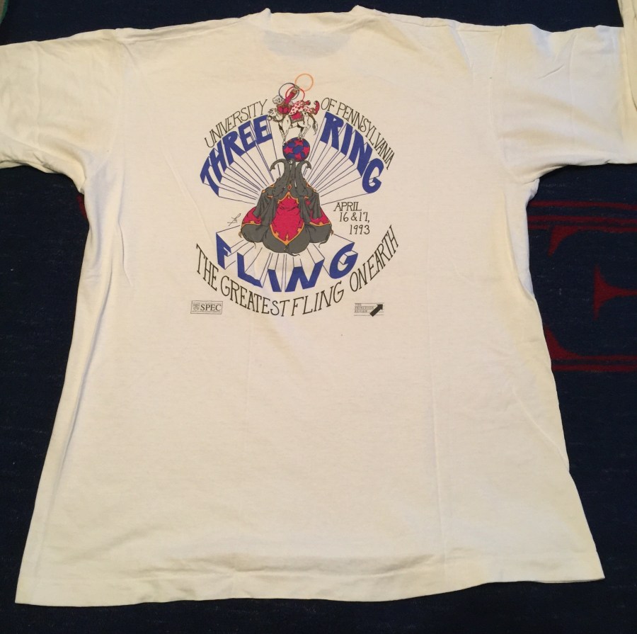 Penn Spring Fling 1993 t-shirt