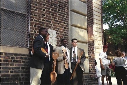 Ivy Day 1993 in front of Ivy Stone on the Palestra