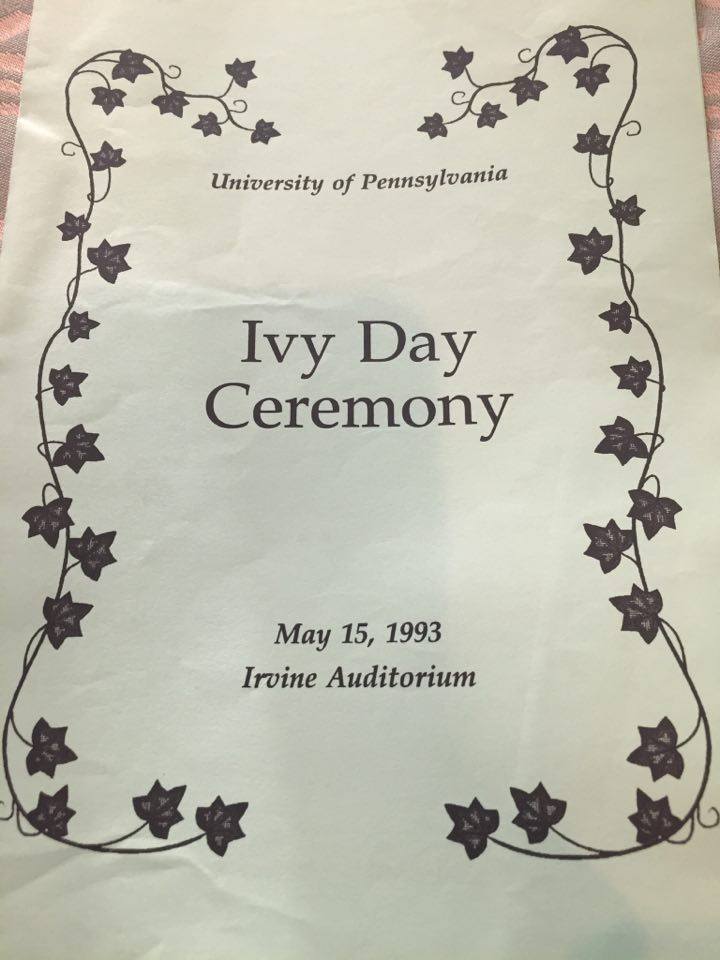 Penn Ivy Day program 1993